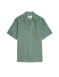 Pure Linen Cuban Collar Shirt