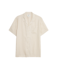 Pure Linen Cuban Collar Shirt