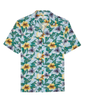Pure Cotton Floral Cuban Collar Shirt