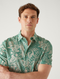 Pure Cotton Hawaiian Cuban Collar Shirt