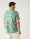 Pure Cotton Hawaiian Cuban Collar Shirt