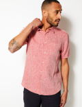 Pure Linen Shirt with Pocket