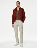 Easy Iron Linen Blend Printed Shirt