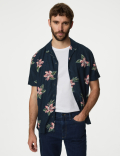 Easy Iron Linen Rich Floral Shirt