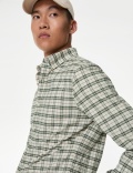 Easy Iron Pure Cotton Check Oxford Shirt