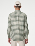 Easy Iron Pure Cotton Check Oxford Shirt