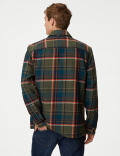 Cotton Rich Check Double Faced Overshirt