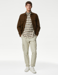 Easy Iron Pure Cotton Check Oxford Shirt