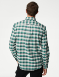 Easy Iron Pure Cotton Check Oxford Shirt