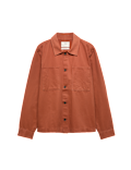 Pure Cotton Herringbone Overshirt​