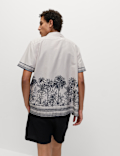Regular Fit Cotton Blend Short Sleeve Shirt