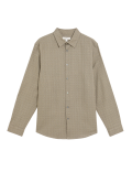 Pure Cotton Geometric Print Shirt