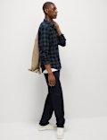 Cotton Rich Check Seersucker Shirt