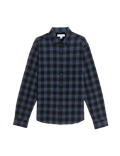 Cotton Rich Check Seersucker Shirt
