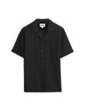 Short Sleeve Linen Cotton Pleated