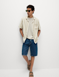 SS Linen Blend Stripe
