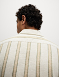 SS Linen Blend Stripe