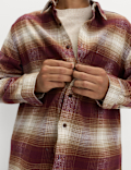 Pure Cotton Checked Flannel Shirt