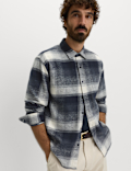 Pure Cotton Checked Flannel Shirt