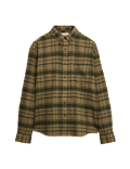 Pure Cotton Checked Flannel Shirt