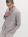 Pure Cotton Checked Flannel Shirt