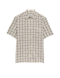 Linen Rich Check Short Sleeve Shirt