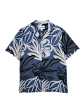 Linen Blend Hawaiian Short Sleeve Shirt