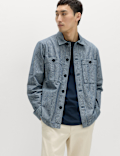 Pure Cotton Striped Overshirt