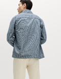 Pure Cotton Striped Overshirt