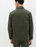Regular Fit Pure Cotton Twill Overshirt