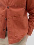 Regular Fit Pure Cotton Twill Overshirt