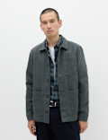 Regular Fit Pure Cotton Twill Overshirt