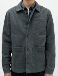 Regular Fit Pure Cotton Twill Overshirt