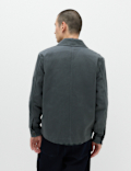 Regular Fit Pure Cotton Twill Overshirt
