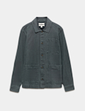 Regular Fit Pure Cotton Twill Overshirt