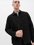 Regular Fit Pure Cotton Twill Overshirt