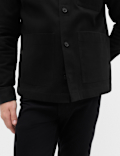 Regular Fit Pure Cotton Twill Overshirt