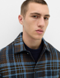 Pure Cotton Checked Overshirt