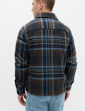 Pure Cotton Checked Overshirt