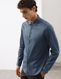 Regular Fit Easy Iron Pure Cotton Jersey Shirt