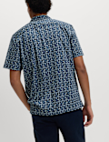 Pure Cotton Geometric Shirt