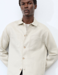 Linen Blend Overshirt