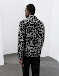 Regular Fit Wool Blend Textured Overshirt