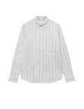 Relaxed Fit Cotton Rich Striped Oxford Shirt