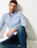 Pure Cotton Slim Fit Shirt with Pocket