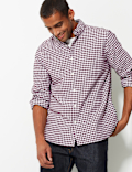 Pure Cotton Checked Oxford Shirt