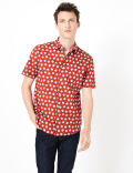 Pure Cotton Shell Print Shirt