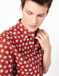 Pure Cotton Shell Print Shirt