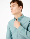 Slim Fit Cotton Stretch Oxford Shirt