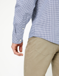 Cotton Rich Gingham Check Oxford Shirt